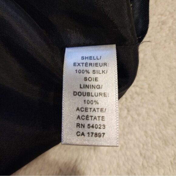 Vintage Banana Republic Classic Silk Cocktail Dress 4 Black - Picture 8 of 10